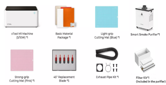 xTool M1 10W Basic-EU EDU+Smoke Purifier