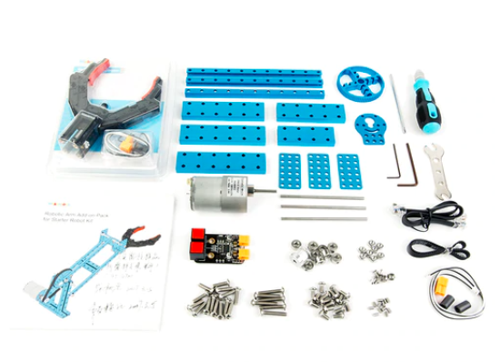 Robot Arm Add-on Pack for Starter Robot Kit-Blue